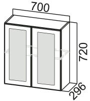 Кухня Лаура шкаф навесной Ш700с в интернет магазине Планета Комфорта Фото kukhonnye-shkafy-so-steklom кухня лаура шкаф навесной ш700с производитель SV-мебель