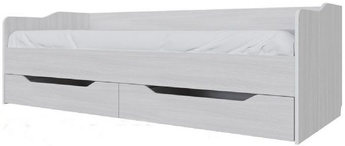 Диван-кровать детская №1 (СМ 90х200) ( 90х200 , ЛДСП , ясень анкор светлый , без подъемного мех. , ящики в комплекте , без матраса (SV-мебель) ) Диван-кровать детская №1 (СМ 90х200) ( 90х200 , ЛДСП , ясень анкор светлый , без подъемного мех. , ящики в комплекте , без матраса (SV-мебель) )