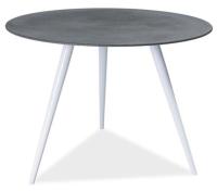 Стол обеденный Signal Evita (металл, стекло-серый,  белый (Signal) ) в Судаке от производителя в интернет магазине Планета Комфорта Стол обеденный Signal Evita (металл, стекло-серый,  белый (Signal) ) в Судаке от производителя