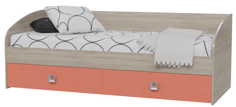 Фото Кровать односпальная Сити с ящиками (СМ 80х200)  от производителя Гранд Кволити в Судаке по цене 15&nbsp;940 ₽