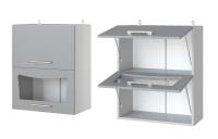 Фото kukhonnye-shkafy-so-steklom кухня парма шкаф навесной агв-60 производитель Леко