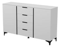 Комод комбинированный Брента (белый снег-лак белый (Браво-мебель) ) в Судаке от производителя 