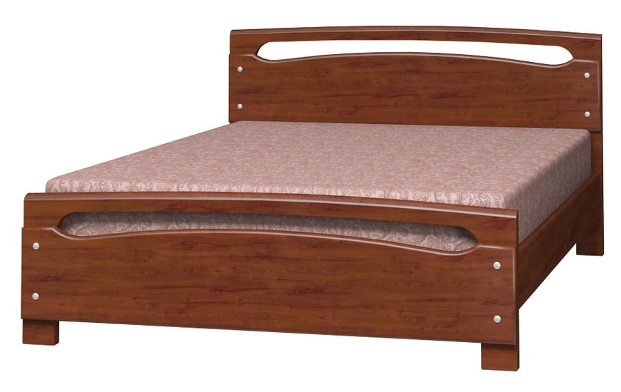 Фото Кровать двуспальная Камелия-2 (СМ 140х200) без основания с универсальными царгами от производителя Браво-мебель в Судаке по цене 21&nbsp;830 ₽