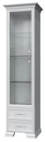 Шкаф с витриной Грация (1 дв) 1 стекло (белый, белый  (Браво-мебель) ) в Судаке от производителя 