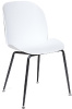 Стул Битл Чеар (Beetle Chair) 70 ( Обивка стула:пластик, черный, белый (Tetchair) )