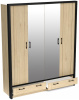 Фото Шкаф Бостон (180) четырехдверный (2 зеркала) от производителя СБК в Судаке по цене 34&nbsp;930 ₽