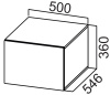 Фото Кухня Стайл шкаф навесной ШГ500г (36) от производителя  в Судаке по цене 4&nbsp;700 ₽