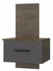 Фото Тумба прикроватная навесная Куба от производителя Браво-мебель в Судаке по цене 5&nbsp;780 ₽