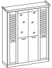 Фото Шкаф Прованс (182) четырехдверный от производителя Ставрополь Мебель в Судаке по цене 22&nbsp;350 ₽